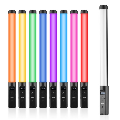 Handliche rgb led videoleuchte - rgb,