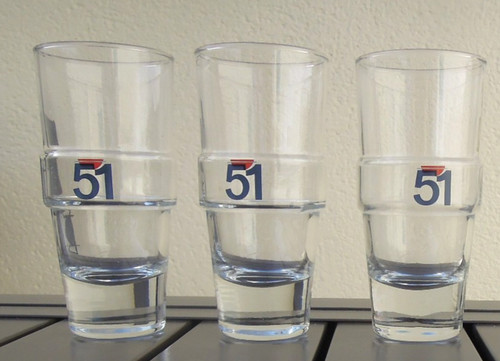 Gläser pastis 51 - 3, 51"